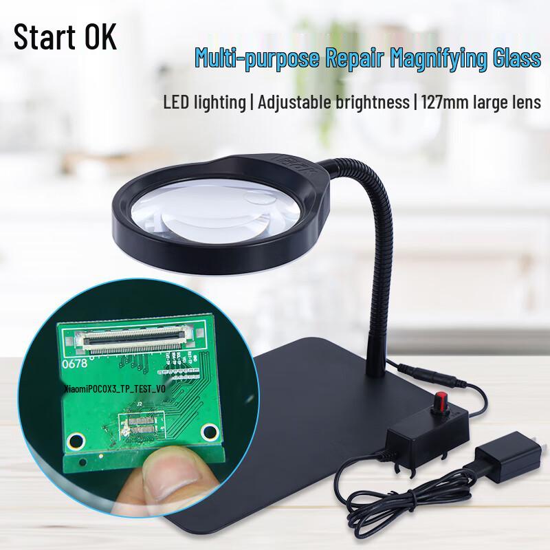 PDOK LED Desk Magnifying Glass