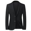 Men's Casual Suit Spring and Autumn Light Luxury Business Knitted Wool Single West Middle-aged and Young People Single-breasted Suit Jacket