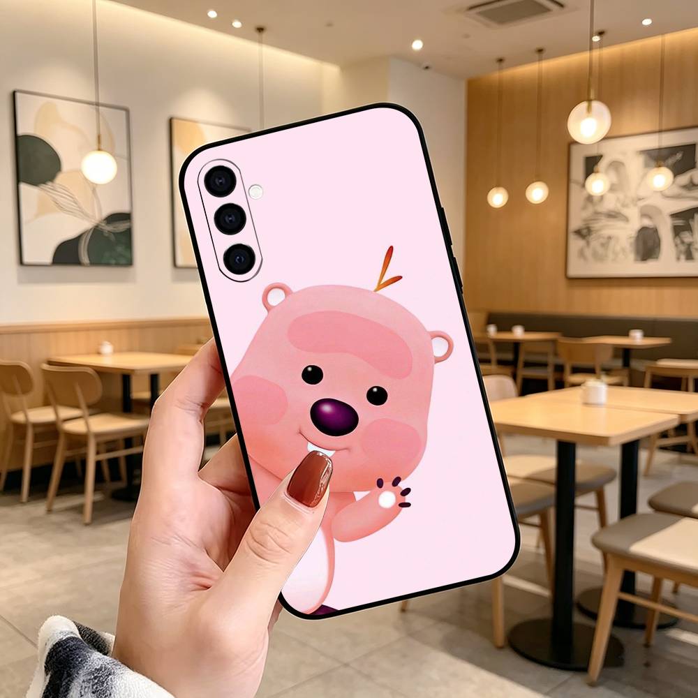 FOR C-Cute L-Loopys Gift Phone Case For Samsung Galaxy A73,A72,A71,A70,A53,A52,A51,Others Soft Black Cover