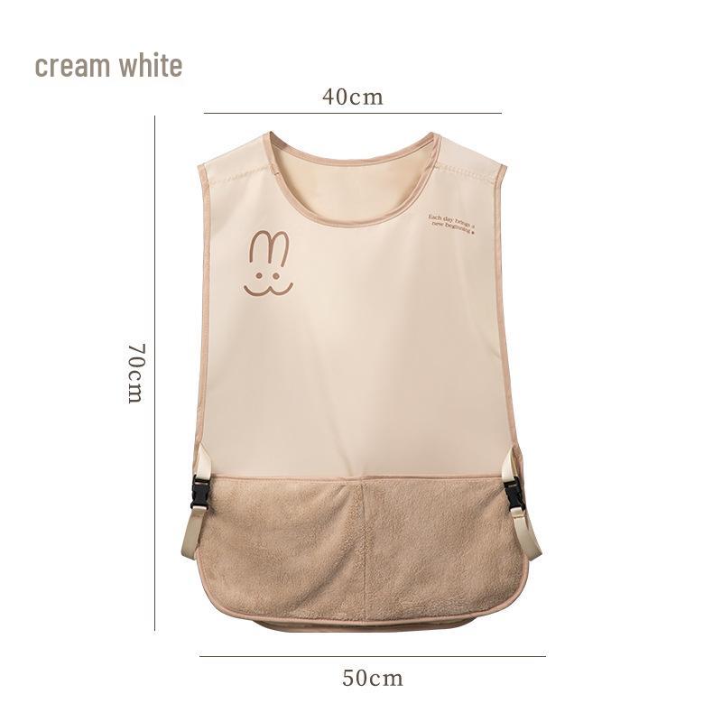 Waterproof Sleeveless Kitchen Apron - Oil-Proof, Hand-Wiping Vest-style Workwear for Cooking and Catering