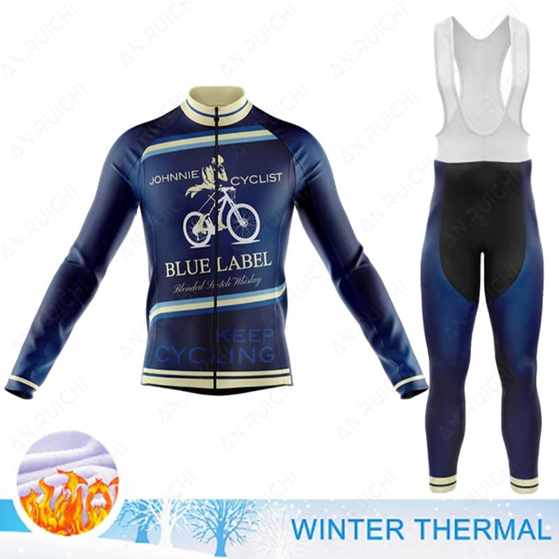 

Winter Long Sleeve Cycling Clothing MTB Bike Uniform Maillot Ropa Ciclismo Men Bicycle Wear 2026 Winter Fleece Warm Cycling Suit Set 4XL
