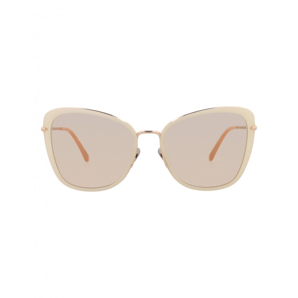 

Солнцезащитные очки Pomellato Cat Eye в оправе из ацетата цвета слоновой кости золотисто-коричневого цвета