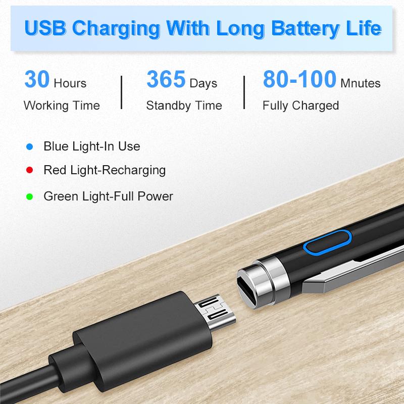 Universal Stylus Pen Stylus for Android for Apple Android Phones and Tablets Additional Magnet Stylus Pen Metal