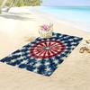 American Flag Tie Dye Beach Towel 1Pc 2D Flat Printed Microfiber Sandproof Waterproof 4th Of July Pool Bath Towel Picnic Mat