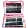 54Row 30D-100D 5D Fluffy Thick Lashes Clusters 9-16mmMix Wispy Individual Lashes Extensions Clusters DIY Makeup False Eyelashes