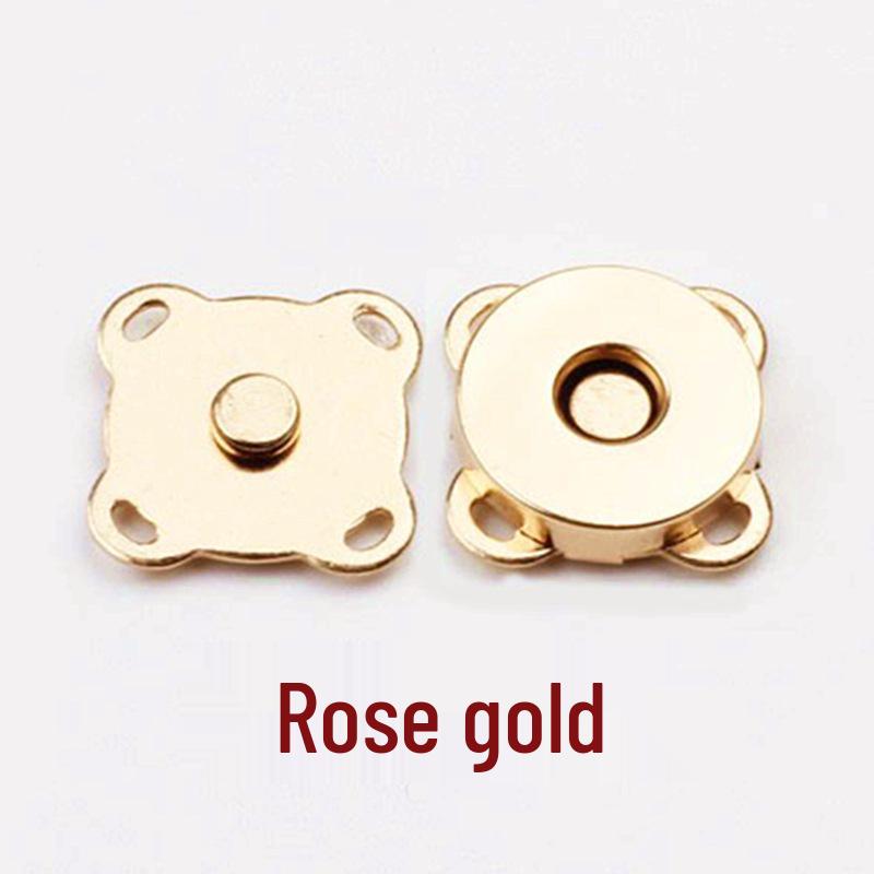 Plum Blossom Magnetic Snap for Bags & Clothing - Hand-Sewn, Invisible Male-Female Closure