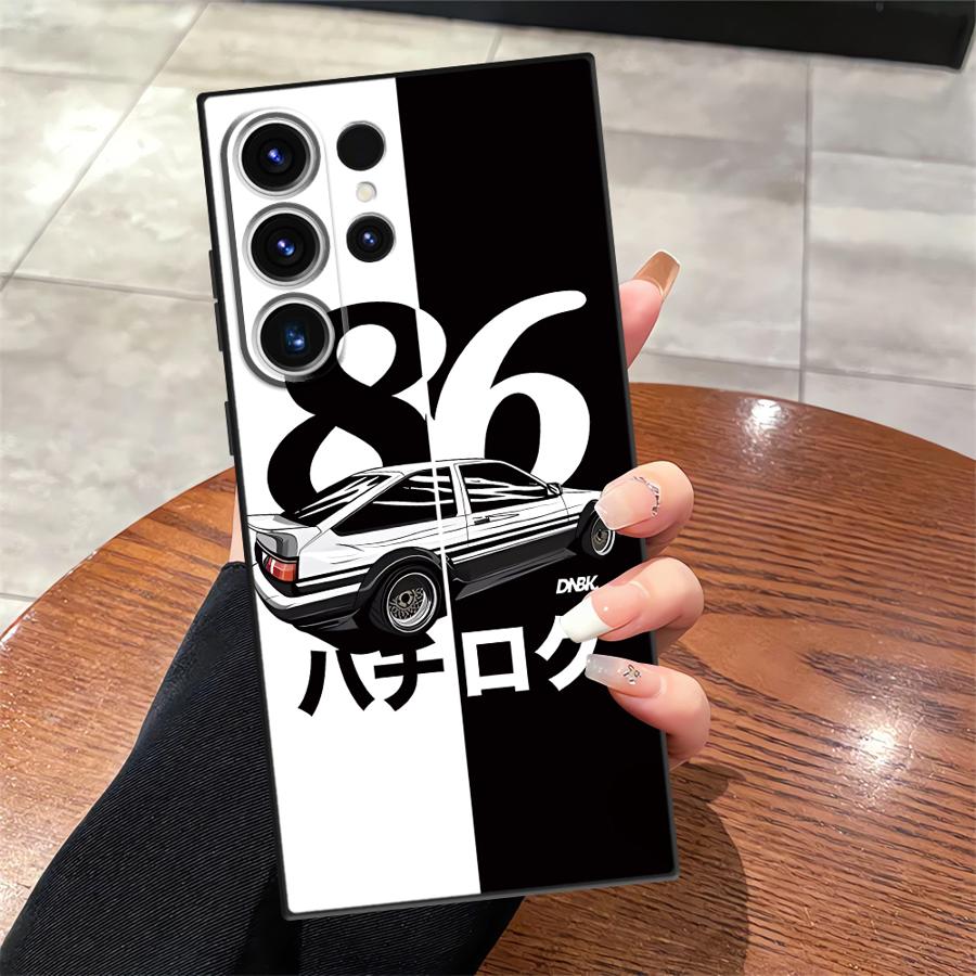 Case for Samsung Galaxy S25 S23 S26 S24 Plus S10 S9 Note 20 8 9 10 S20 Ultra S21 FE Funda Phone Cover Japan Initial D