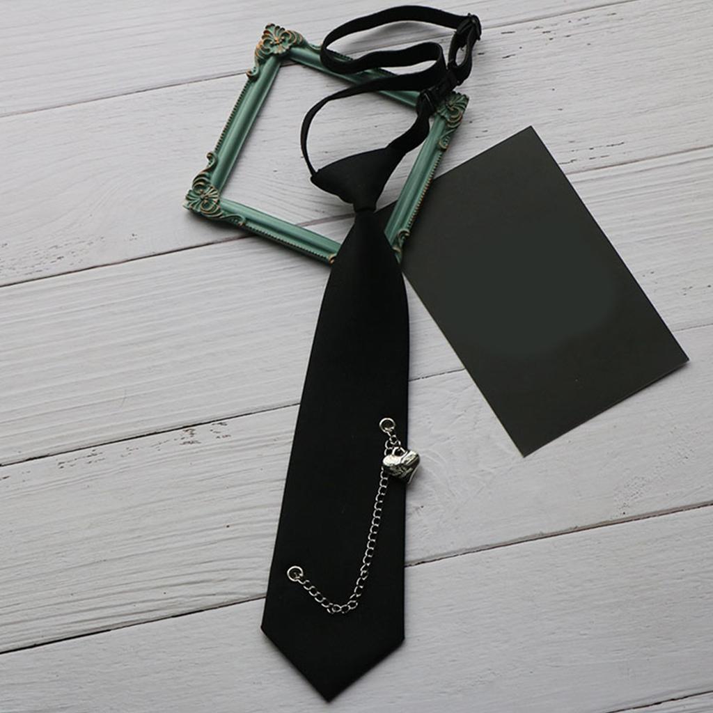 Kids Adjustable Neck Chain Tie With 3D Heart Design And Accent Stylish Accessory For Prom Casual Event