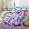 Elephant Print Flannel Blanket, High quality Comfortable for All Seasons, Home Decor, Warmth and Comfort, Perfect for Christmas Gifts