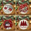 Best-Selling Christmas Round Linen Placemats, Stain-Resistant & Heat-Resistant for Western Dining Decor.