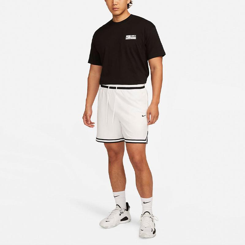 Nike Loose Fit Short Sleeve Basketball Shirt With Back Graphic Print Men tops Black FJ2305-010