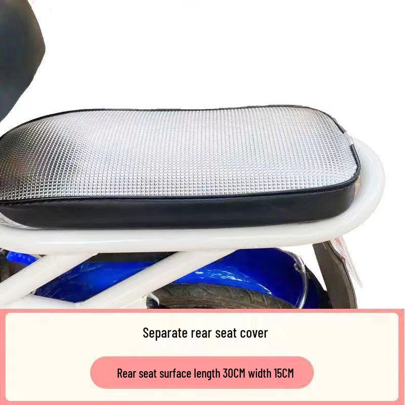Universal Waterproof Heat-Insulated Wear-Resistant Leather Electric Bike Seat Cover for All Seasons