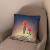 45x45cm Short Plush Little Prince Print Cartoon Pillowcase Bedroom Sofa Chair Car Waist Pillow Cover Home Party Cushion Cover