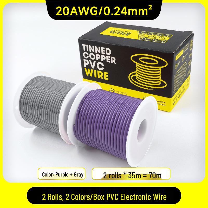1007 PVC Electronic Wire 16AWG-30AWG Tinned Copper, Flying Lead Aviation Wire