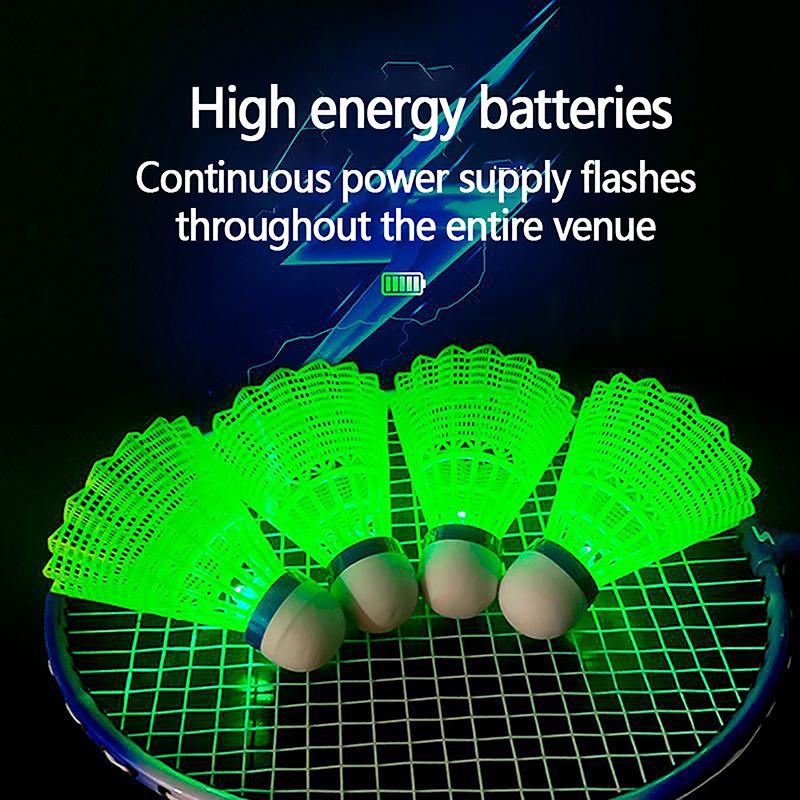 Led Badmintonový míč Svítící Svítící Plastové Badmintonové míčky Barevné osvětlení Míče Sportovní trénink In/outdoor Game