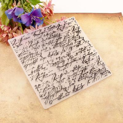 Folder de gofrare din plastic DIY 3D Bumpy Embsing Script Die Stencil Scrapbooking Cartele de hârtie Decorații șablon matriță