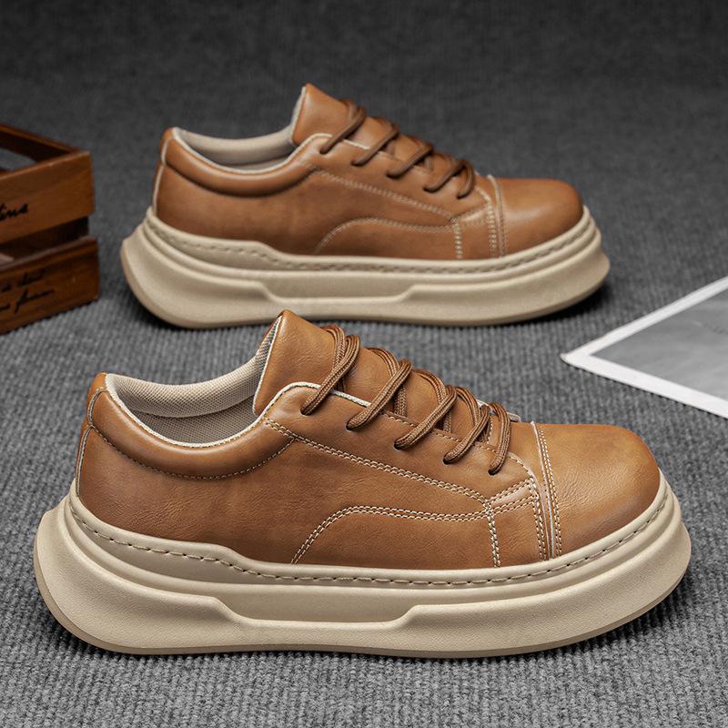 Fashion 2025 Autumn New Niche Design Men's Low Top Thick Soled Casual Sports Shoes Fashion Trend Versatile Comfortable Platform sneakers