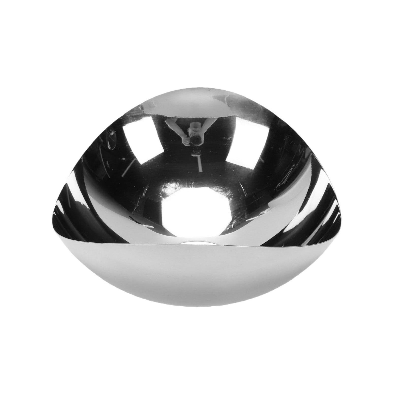 Bol de Service Ovale Décoratif en Acier Inoxydable 304 pour Salade Fruits Bonbons Utilisation sur Plan de Travail de Cuisine Table Basse 24 cm