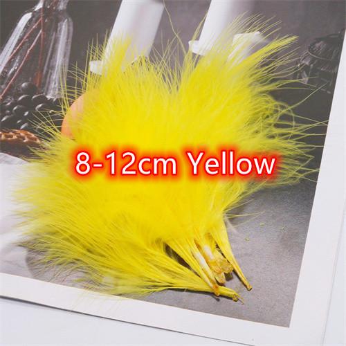 8-12cm Colored Plumas Natural Turkey Marabou Feather Fluffy Plume Wedding Dress Party DIY Decorations Handicraft Accessories