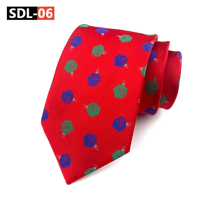 High Density Christmas Tie Wedding Groom Tie Festive Holiday Tie