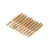 Random10Pcs 2Mm Wire Cord Solder Type Banana Plug Jack Connector Gold Plated