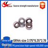 Mini Dental Drill Bearing SR144, Stainless Steel & Ceramic, Size 3.175x6.35x2.38/2.78 Mm