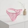Low Waist Men Lace Hollow Thongs Thin Mesh Male Briefs Transparent Men's Sheer Lace Panties Summer