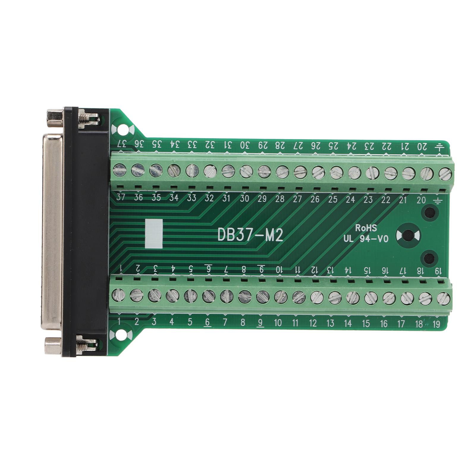 

DB37 Breakout Connector Terminal Board Straight PCB Insulated Anti Interference AC300VDB37M2