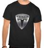 Camiseta Infantil Negra Logo Coche Tesla -1093 -SW-Kids-