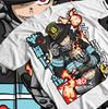 Fire Force Benimaru Shinmon Shinra Kusakabe Enen no Shouboutai Unisex T-Shirt - Anime Manga Tee, Japanisches Animationshemd, Cosplay Kostüm