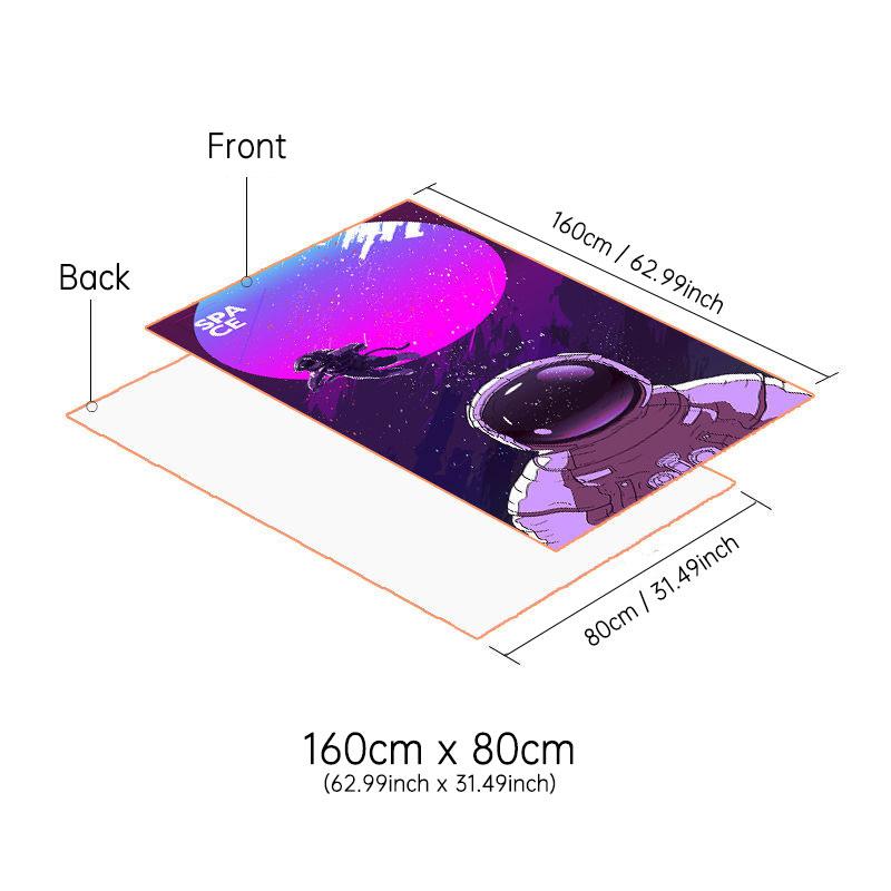 1 Pc Beach Towel -Microfiber Quick Drying Towel Travel, Shawl Rectangular Beach Towel,Swim, Pool, Yoga & More.