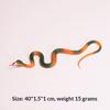 Lifelike 40cm Realistic Python Rubber Fake Snake Scary Prop for Halloween Celebration Garden Bird Repellent