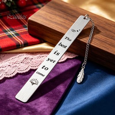 Metal Bookmark Frosted Bookmark, Engraved Page Marker, Thin Book Mark Elegant for Students Teachers, Graduation Christmas Gift Lovers Anti-fingerprint