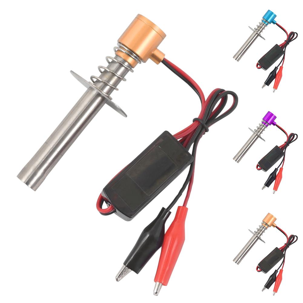 Wide Voltage 6V-24V Glow Plug Starter, Quick Ignition Electronic Igniter for 1/8 1/10 HSP Nitro RC Car, Upgraded Lighter