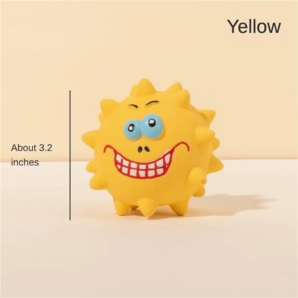 

Милая пищащая интерактивная игрушка для жевания для собак, устойчивая к укусам, игрушка для чистки зубов, жевательные игрушки для моляров для собак, товары для животных жёлтый