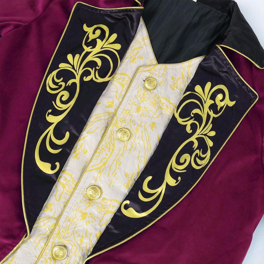 European & American Men's Steampunk Medieval Frock Coat for Cosplay & Stage Performance