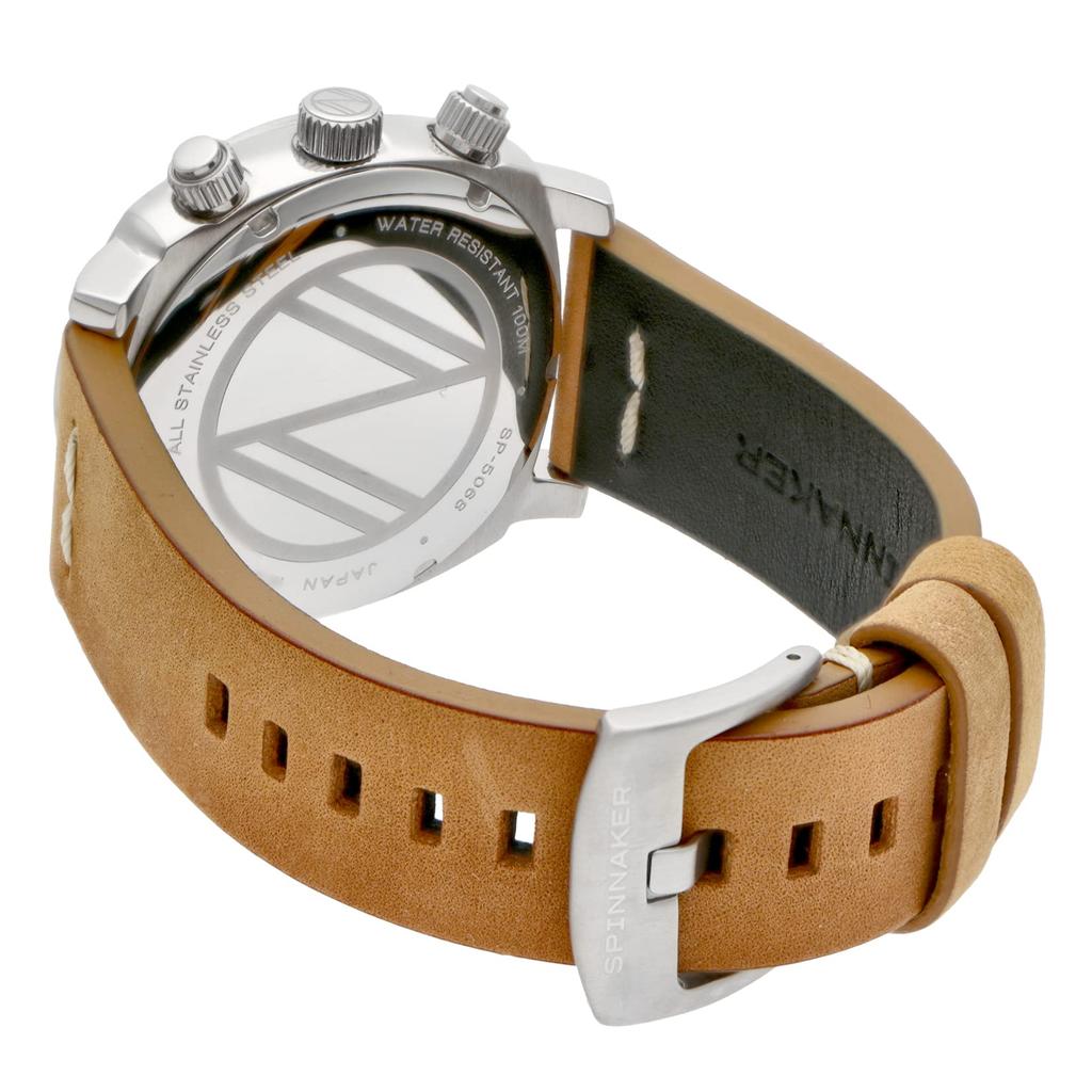 Hal 10 ATM Wasser Mineral Schwarz [SPINNAKER] Uhr, Mecha-Quarz, Widerstandsfähig, Glas, Zifferblatt, SP-5068-01, Herren [Authentisch]