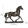 Sculpture de cheval vintage en résine style chinois, décoration de maison pour chambres, bureaux et bureaux, objets de collection d'art