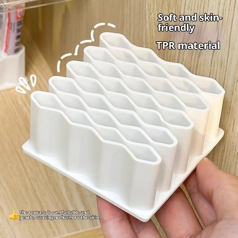 

Multi-Layer Acrylic Nail Polish Organizer, Lipstick Storage Bin Transparent Cosmetic Tabletop Display Unit for Nail Salon