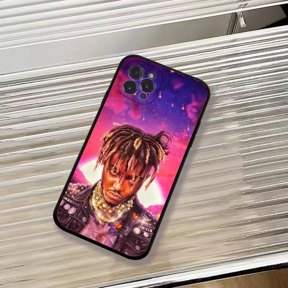 Custodia per Telefono Rapper Americano Juice W-Wrld Per iPhone 17, 16, 15, 14, 13, 12, 11 Plus, Pro Max, Altri Cover Morbido Nero