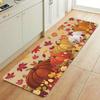 Thanksgiving Carpet Pumpkin Maple Leaf Carpet Kitchen Rug Long Carpet Doormat Living Room Bedroom Sofa Soft Floor Mat
