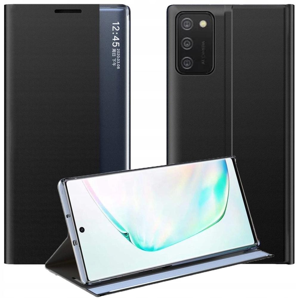 New Sleep Case Pokrowiec Etui Z Klapką Z Funkcją Podstawki Samsung Galaxy A03S (166,5) Czarny
