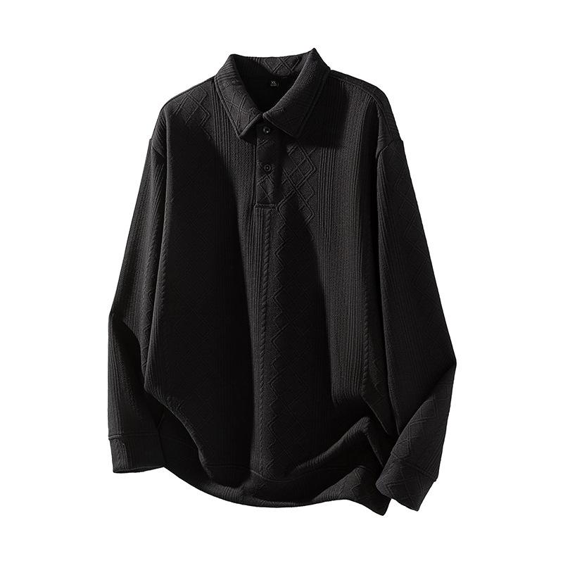 

Осень и Зима Новое Поло с Лацканами Жаккардовый Свитер Мужской Модный Бренд Большого Размера Вязаный Топ 4XL