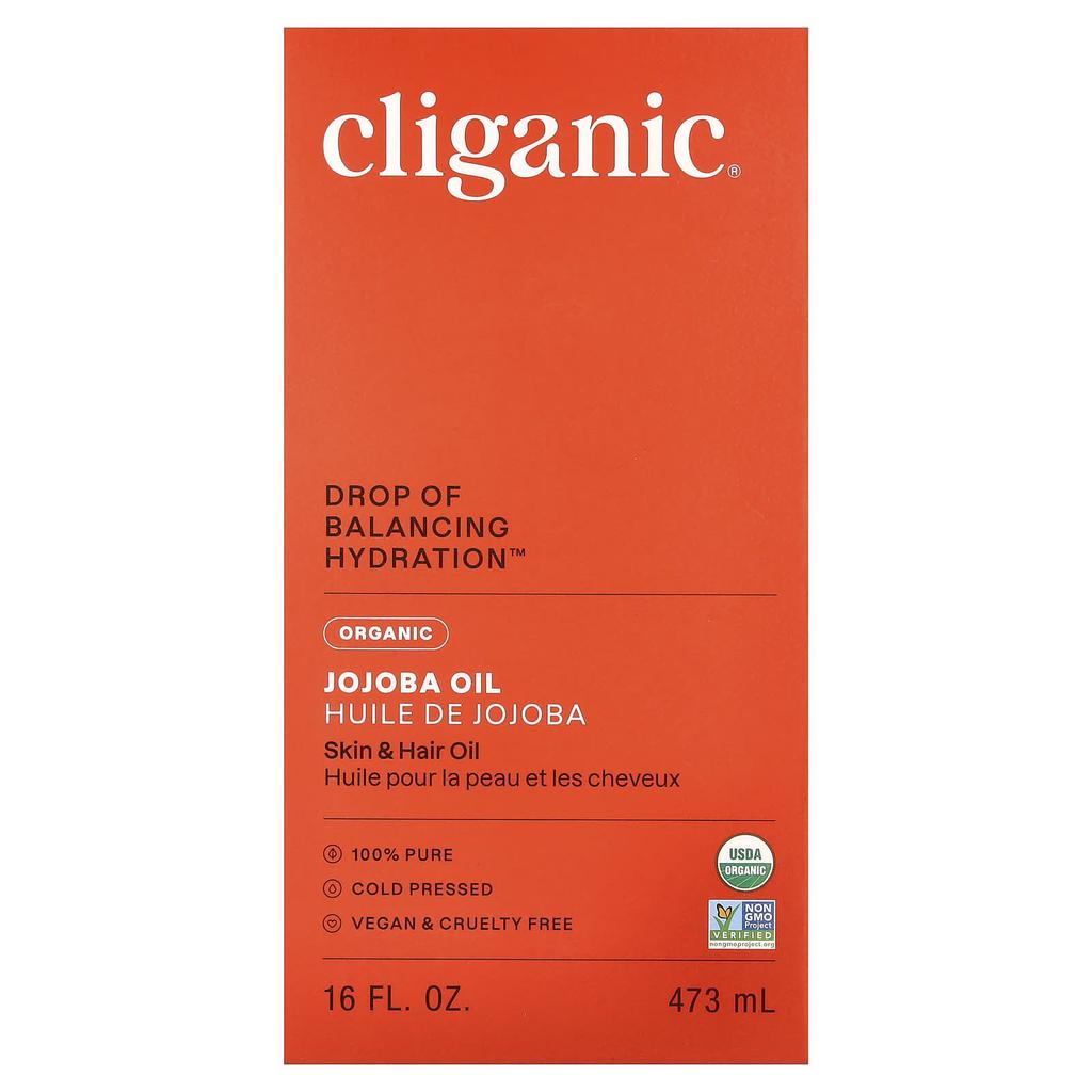 Bio-Jojobaöl, Fettige und Mischhaut, 473 ml (16 Fl Oz)