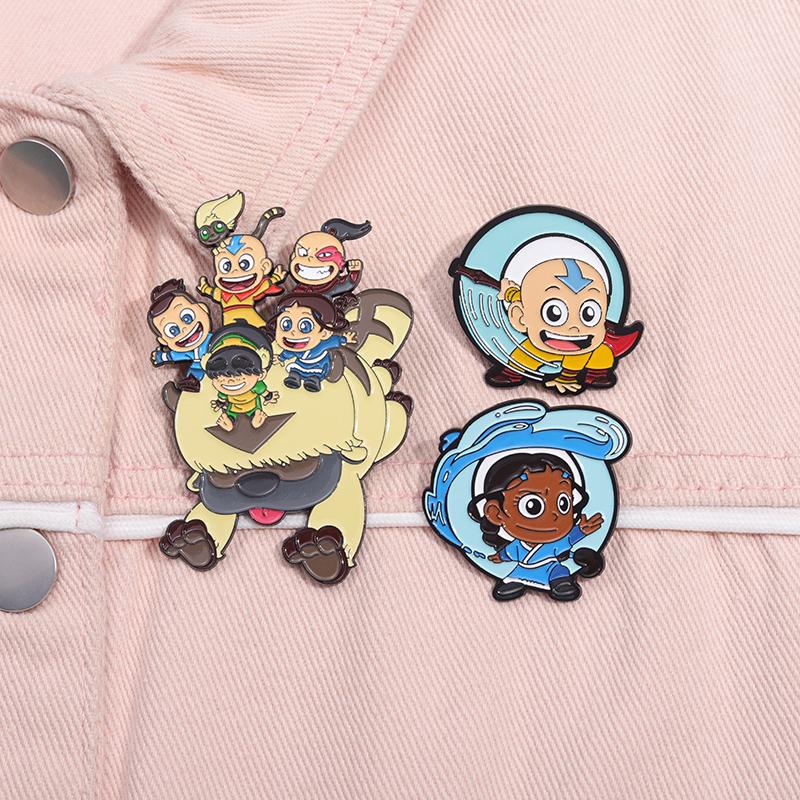 Anime Boy Enamel Pins Custom TV Series Cute Buffalo Brooches Lapel Badges Cartoon Funny Jewelry Gift for Fans Friends