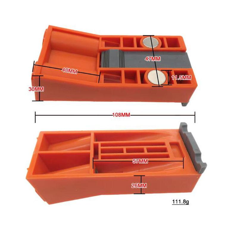 Woodworking Oblique Hole Locator Pocket Hole Angle Drill Guide Hole Punch Locator Set DIY Carpentry Tool