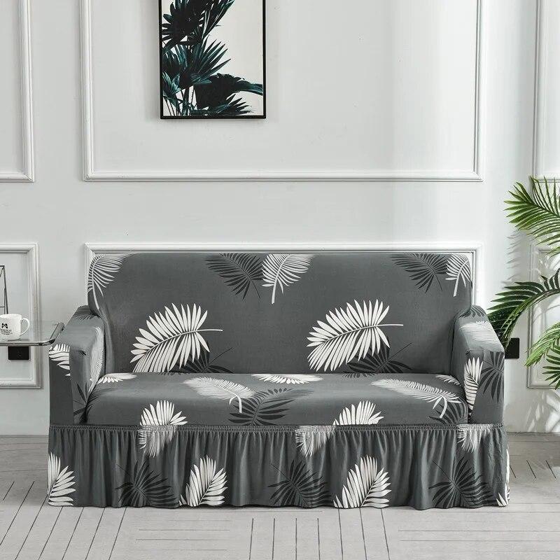Elastyczna spódnica narzuty na sofy do salonu elastyczne narzuty na sofę funda sofa krzesło narzuta na sofę Home Decor duży rozmiar 350cm