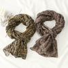 Muslim Vintage Voile Floral Scarf Islamic Women's Head Wrap Neck Scarf Lightweight Soft Scarves Elegant Fashion Accessory