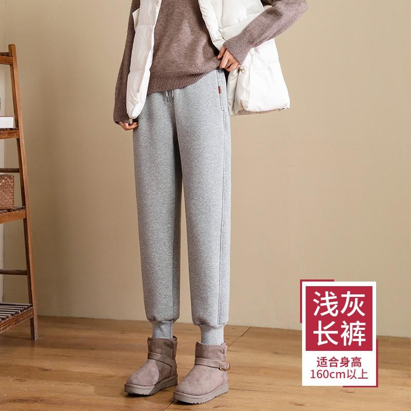 Große Größen Damen Dicke Fleecegefütterte Jogginghose Hoher Bund Warme Winter Freizeithose