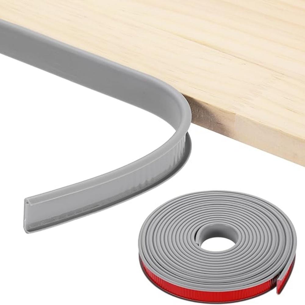 

1Roll 5M/10M U-shaped Wooden Cabinet Edge Strips Cabinet Furniture U-shaped Soft Edge Sealing Strips Self-adhesive Edge Strips 5M